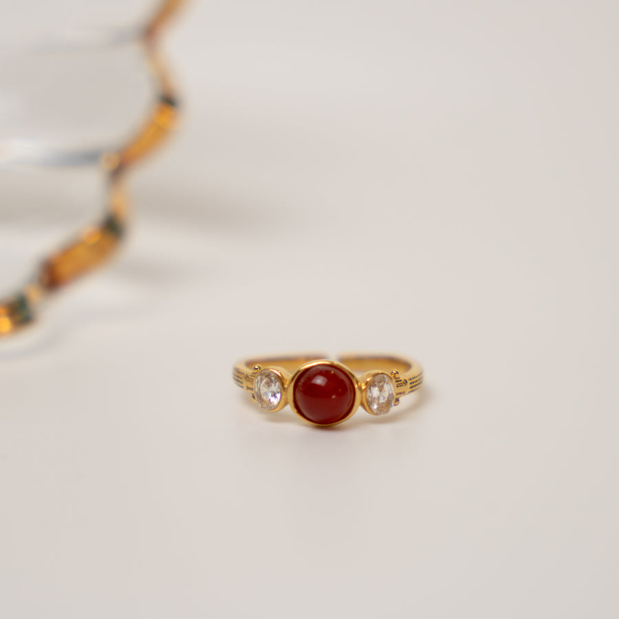 Nora gyűrű - 18K aranyozott, hipoallergén, vízálló nemesacél