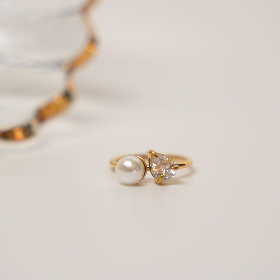 Elarie gyűrű - 18K aranyozott, hipoallergén, vízálló nemesacél