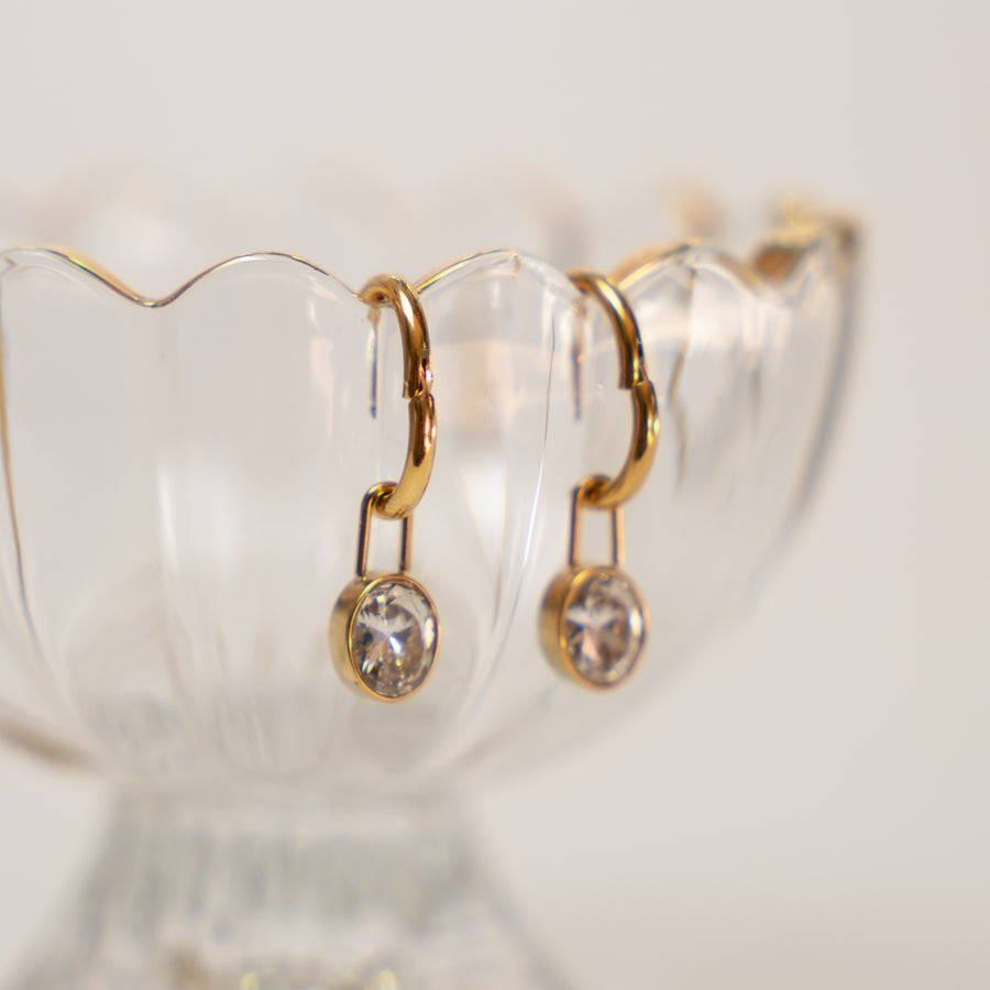 Nova fülbevaló - 18K aranyozott, hipoallergén, vízálló nemesacél