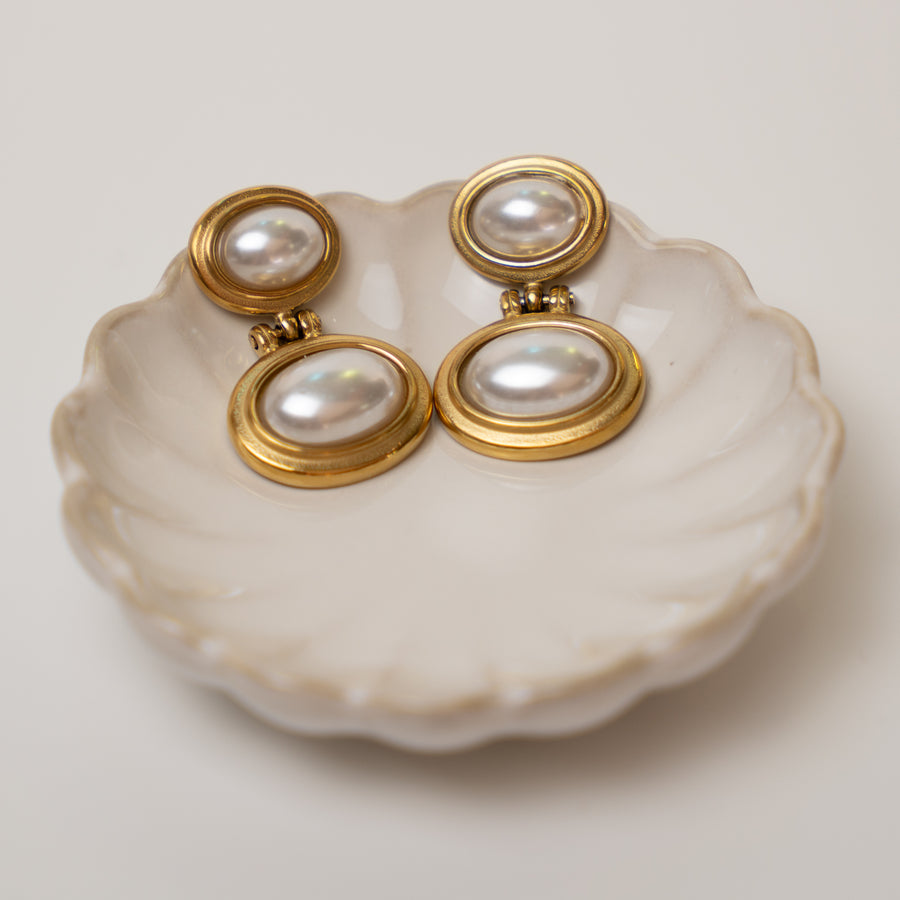 Colette fülbevaló - 18K aranyozott, hipoallergén, vízálló nemesacél