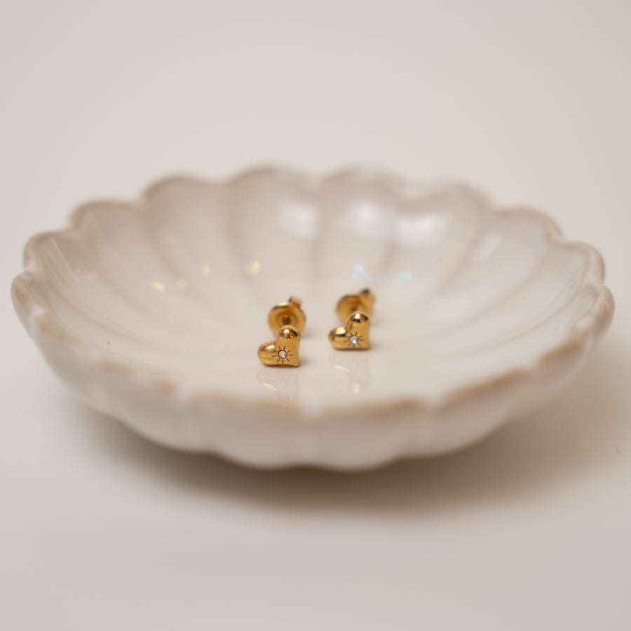 Seren fülbevaló - 18K aranyozott, hipoallergén, vízálló nemesacél