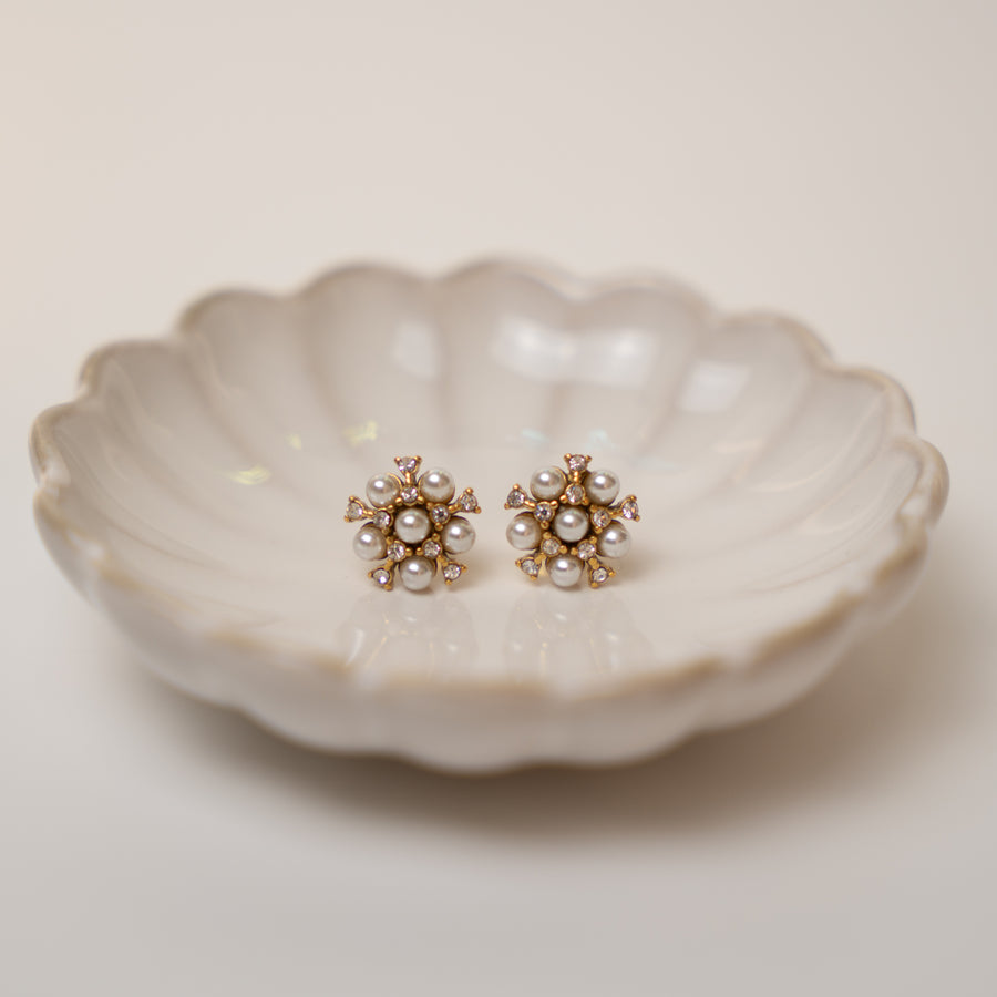 Ophira fülbevaló - 18K aranyozott, hipoallergén, vízálló nemesacél