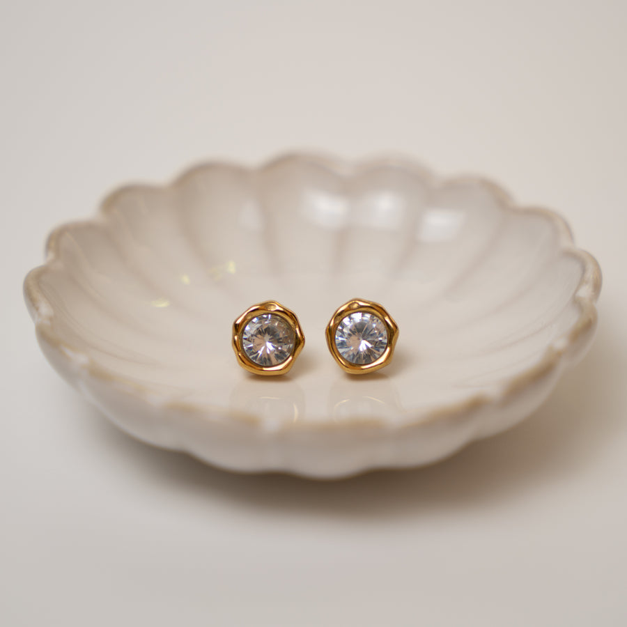 Calisse fülbevaló - 18K aranyozott, hipoallergén, vízálló nemesacél