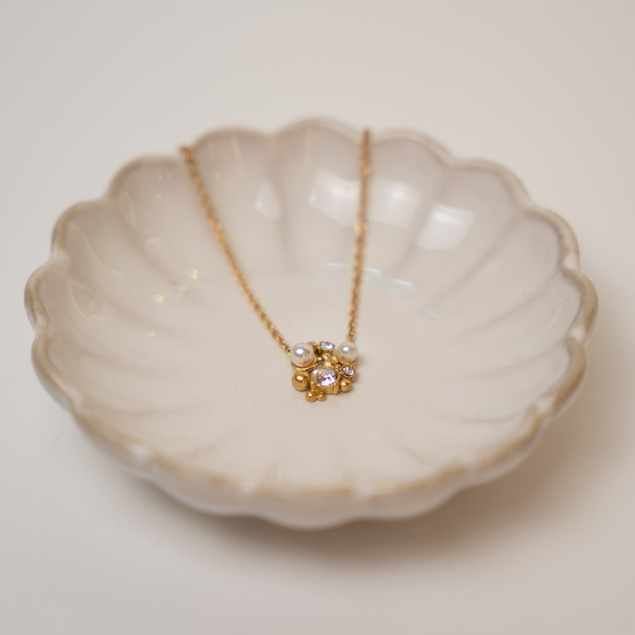 Ophira nyaklánc - 18K aranyozott, hipoallergén, vízálló nemesacél