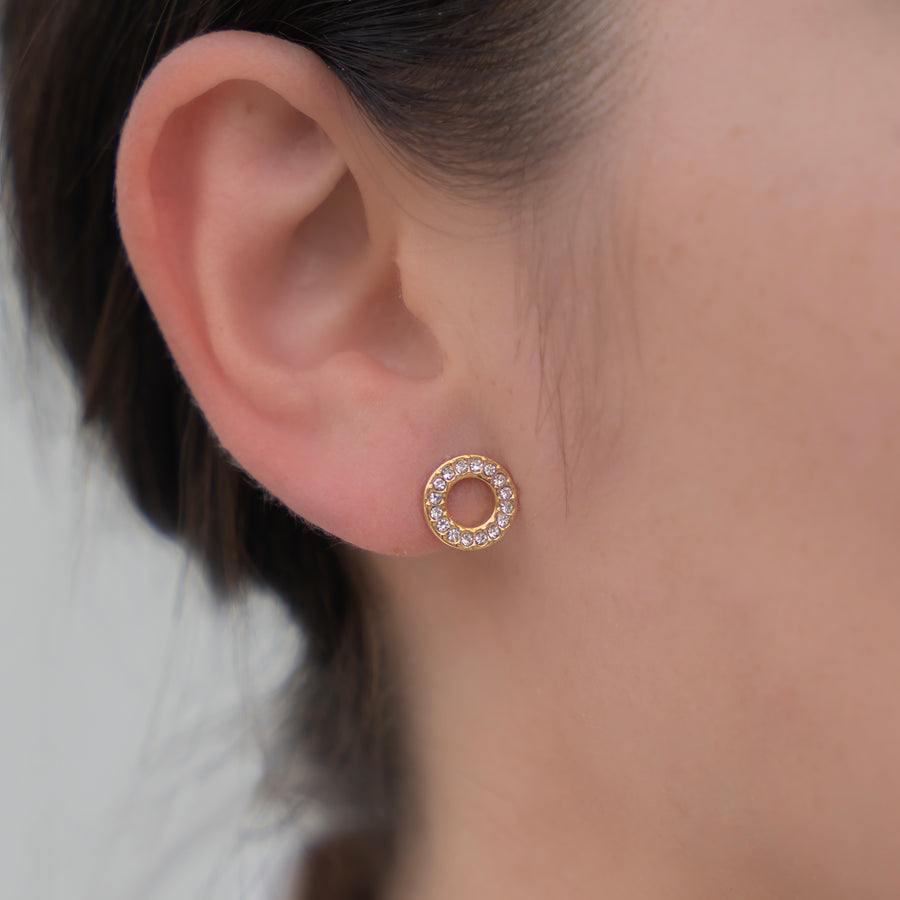 Callie fülbevaló - 18K aranyozott, hipoallergén, vízálló nemesacél