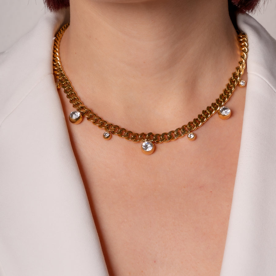 Marais nyaklánc - 18K aranyozott, hipoallergén, vízálló nemesacél