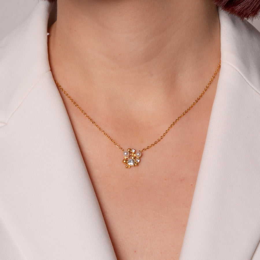 Ophira nyaklánc - 18K aranyozott, hipoallergén, vízálló nemesacél