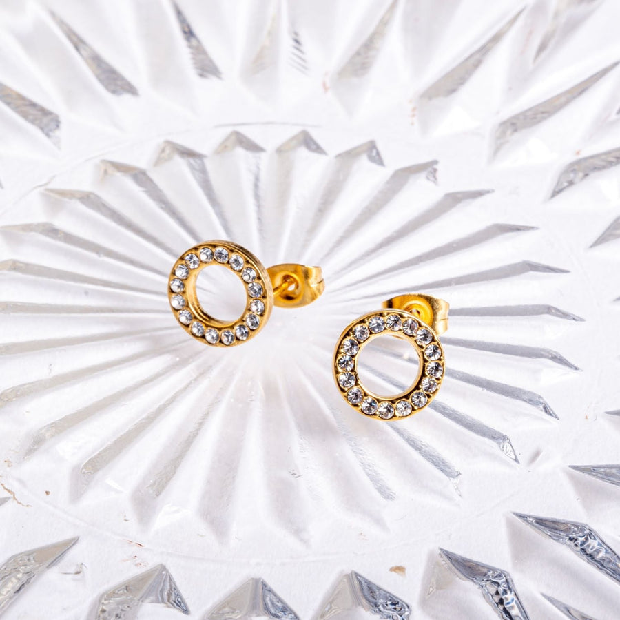 Callie fülbevaló - 18K aranyozott, hipoallergén, vízálló nemesacél